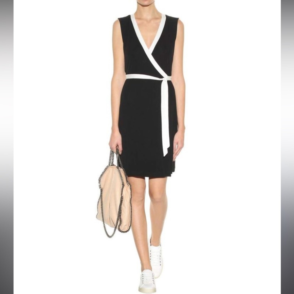 NWT DVF Valena Sleeveless Jersey Wrap Dress